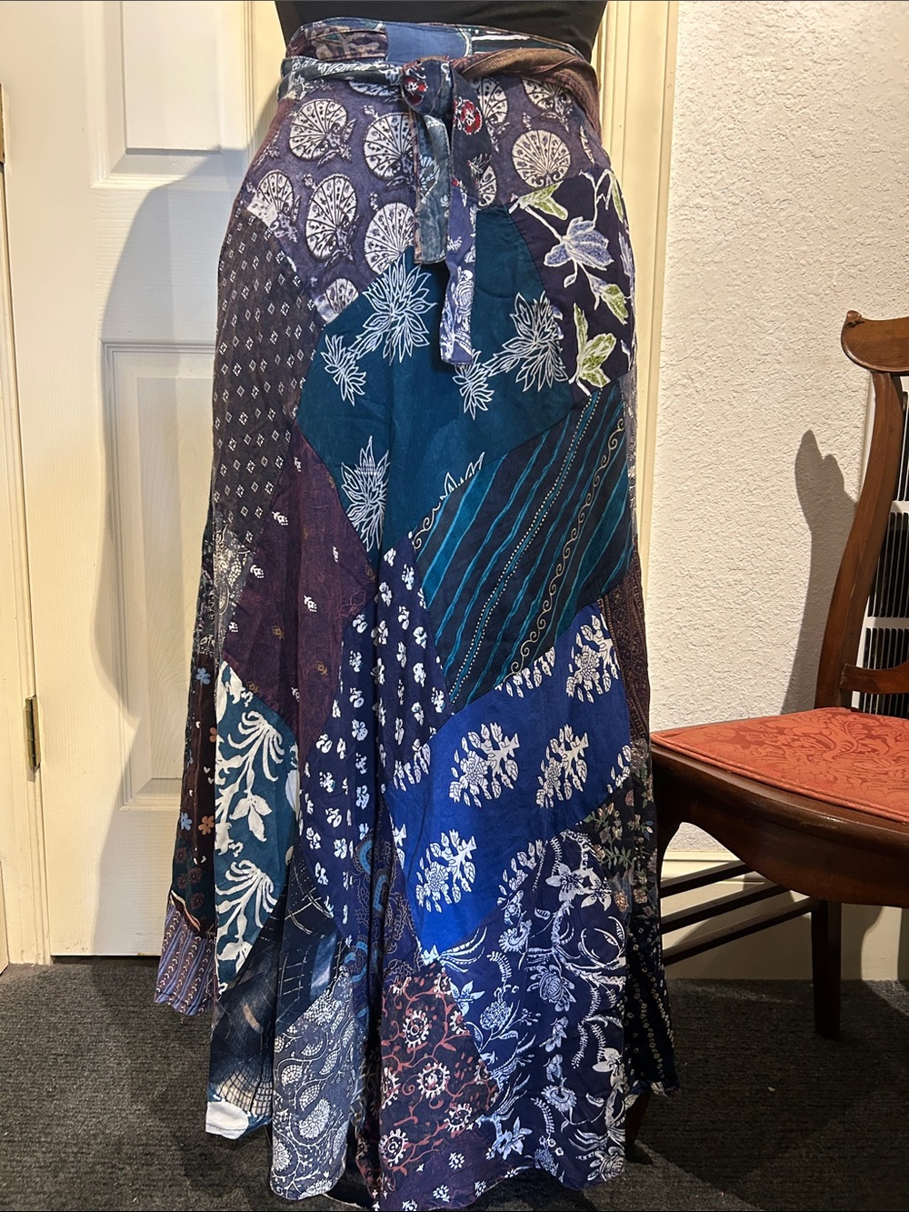 Jaded Gypsy Women’s Free Size Boho Patchwork Wrap Skirt NWT